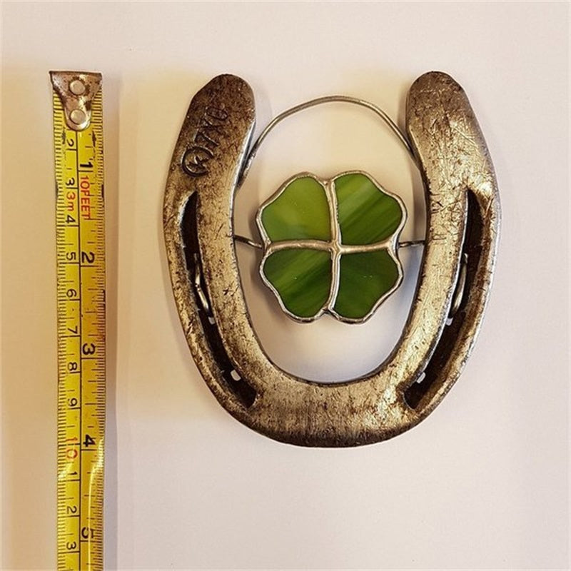 Sandsberg | Lucky Horseshoe Decoration | Four-leaf Clover Wall Ornament
