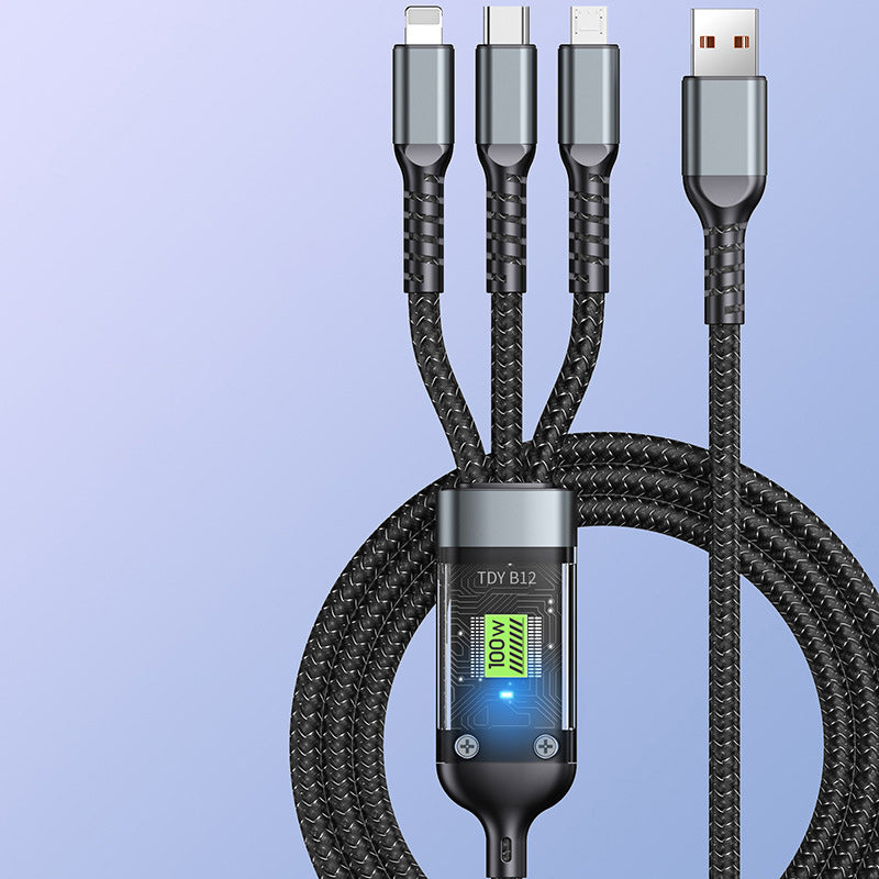 Super fast charging 3-in-1 data cable