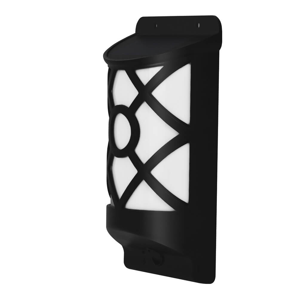 Skanto | Solar Flame LED Half Column Outdoor Wall Lamp