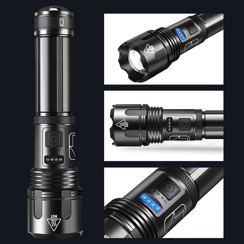 XHP50 Waterproof zoomable bright flashlight | Karnz