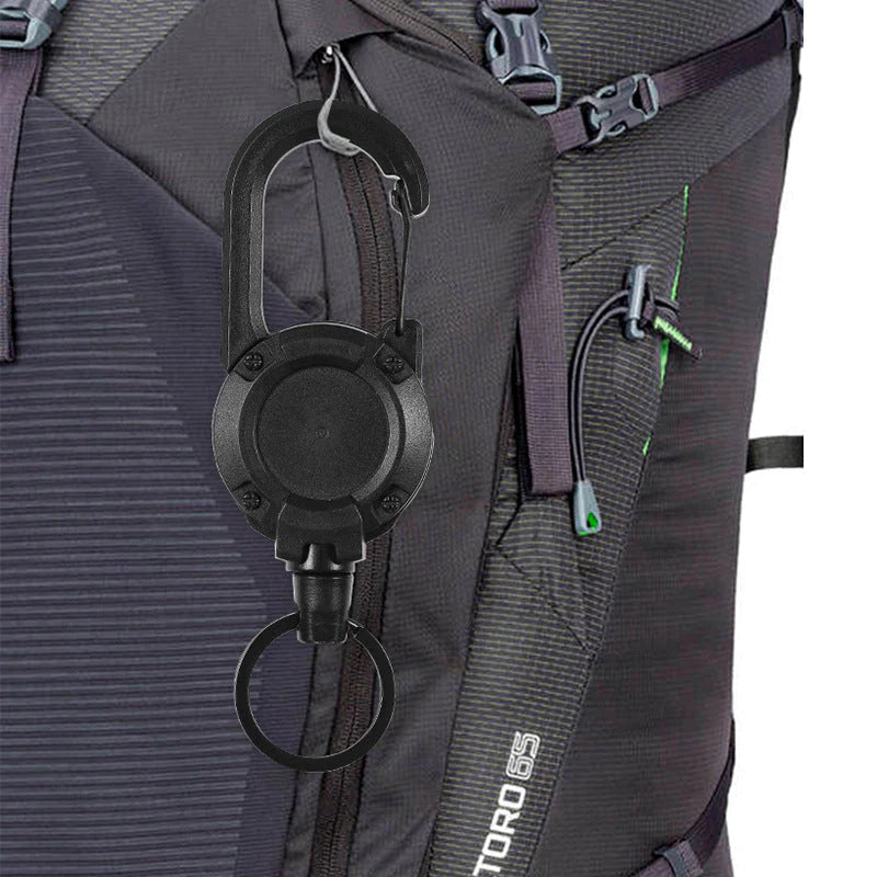 Skanto | Skanto Outdoor Automatic Retractable Wire Luya Tactical Keychain with Anti-theft