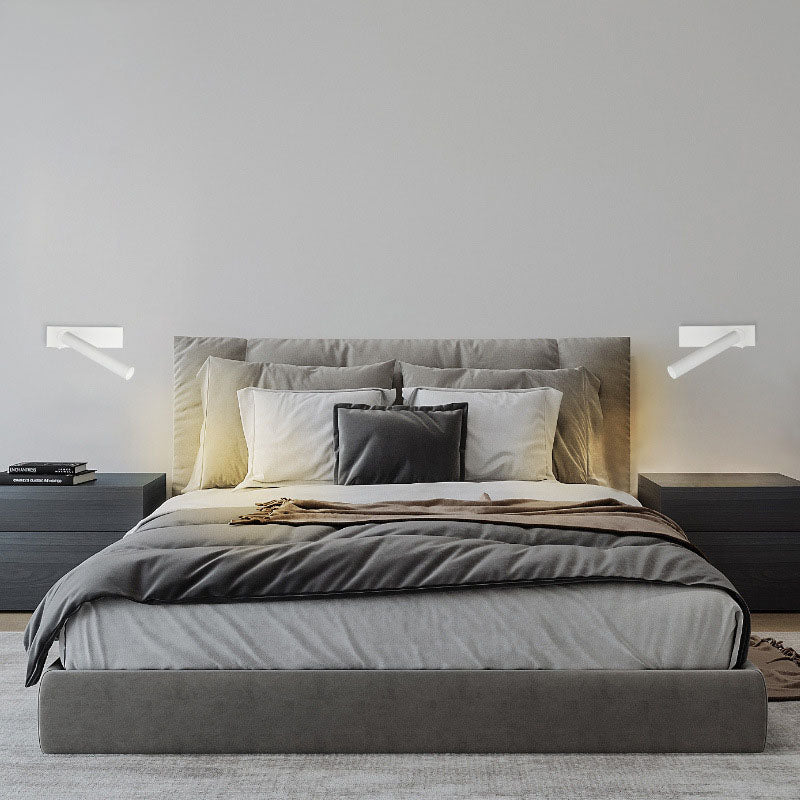 BowLift | LumeFocus Rectangular LED Wall Light | Adjustable Angle | Minimalist Design | Reading Lamp | Warm Light