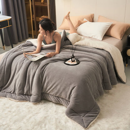 Skanto | Solid Double-Sided Velvet Cube Blanket