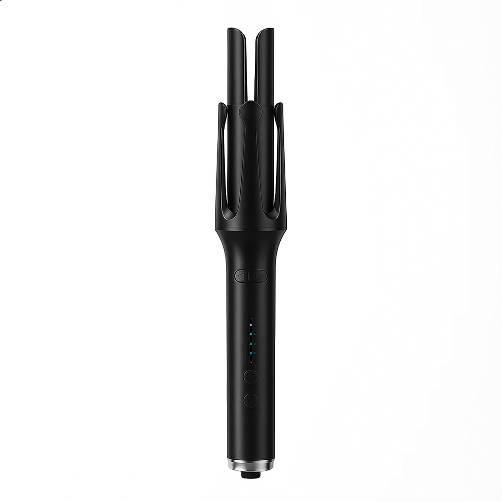 Skanto | 2-in-1 Rotating Ceramic Curling Iron, 1.26 in Automatic Hair Curler