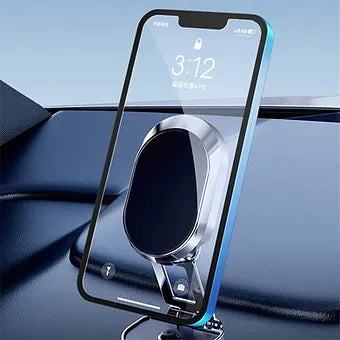 Foldable magnetic car phone holder