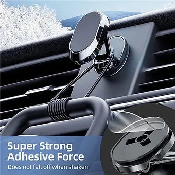 Foldable magnetic car phone holder