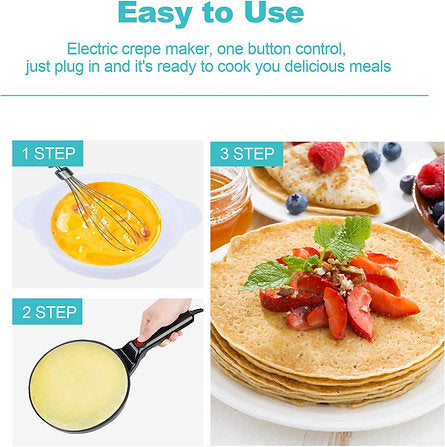 Skanto | Electric Non-Stick Pancake and Crepe Maker