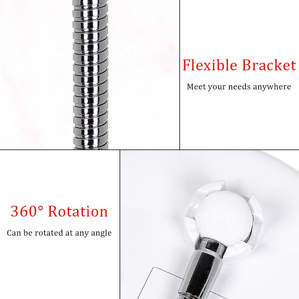 Makeup Mirror with LED & Magnification - with Suction Cup and Flexible Arm | Skanto