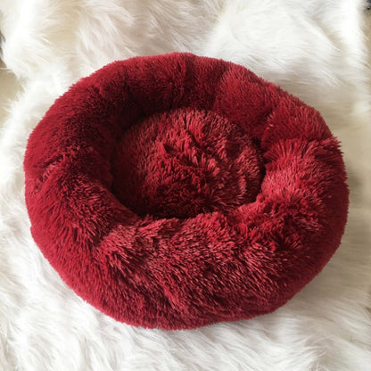 Brehn | Round Plush Calming Donut Dog Bed for Small to Large Dogs
