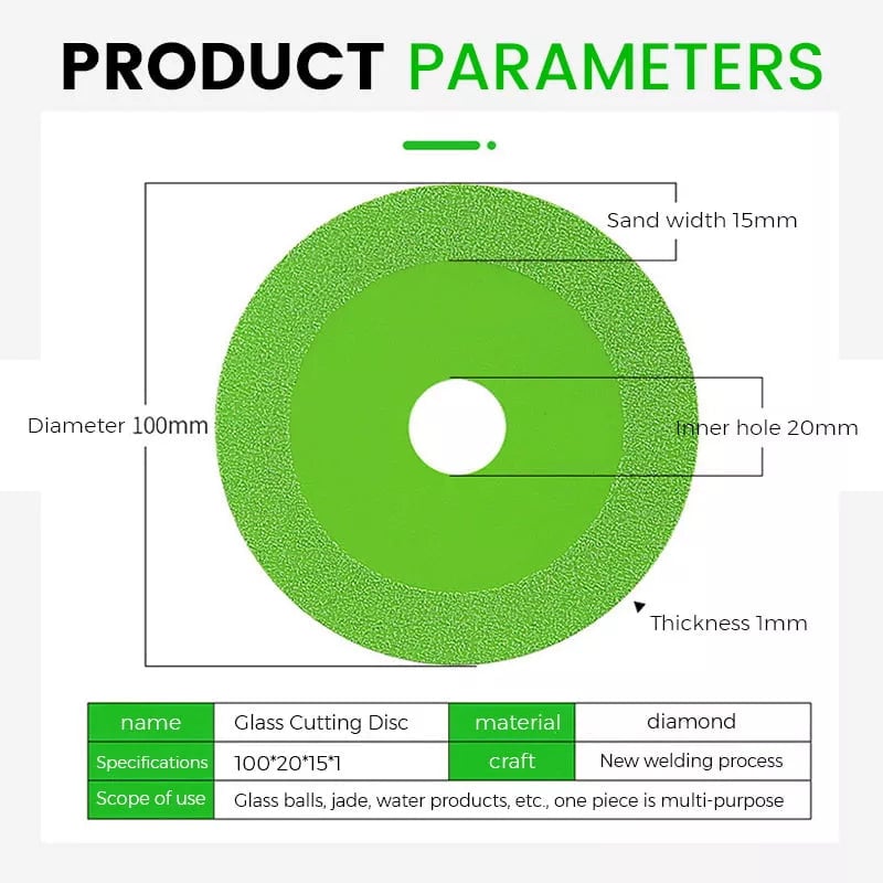 BowLift | Glass cutting disc – For dry/wet cutting & long precision cuts