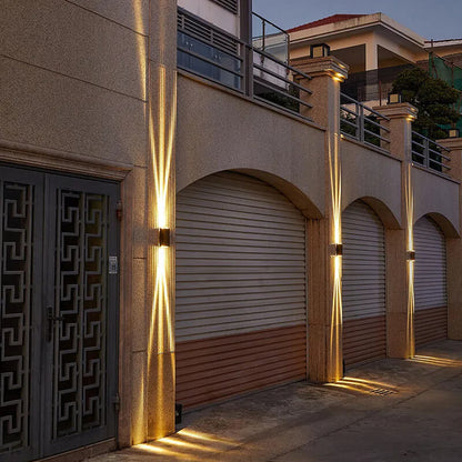 BowLift | Modern Waterproof LED Outdoor Wall Light | Rectangular Up/Down Aluminum Fixture
