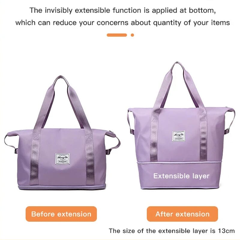 BowLift | High-capacity Double-layer Wet Separation Travelling Bag