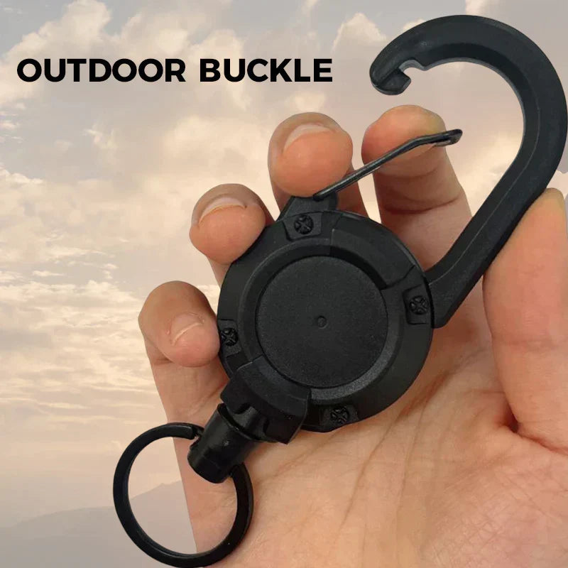 Outdoor Automatic Retractable Steel Wire Luya Anti-theft Tactical Keychain | Skanto