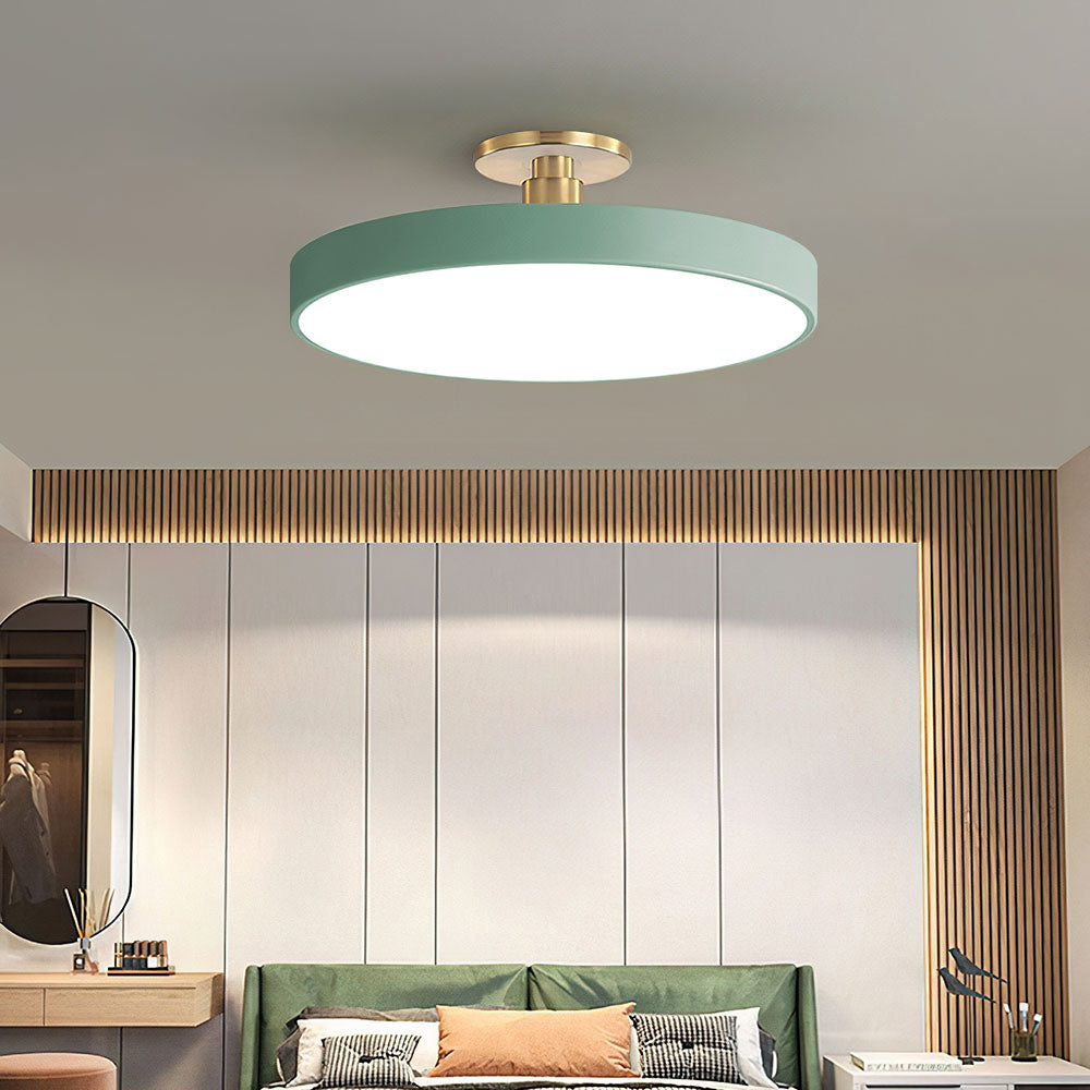 BowLift | Modern LED Semi Flush Mount Ceiling Light | Energy-Saving. Durable Design for Hallway. Dining Room & Living Room