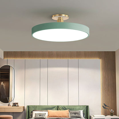 BowLift | Modern LED Semi Flush Mount Ceiling Light | Energy-Saving. Durable Design for Hallway. Dining Room & Living Room