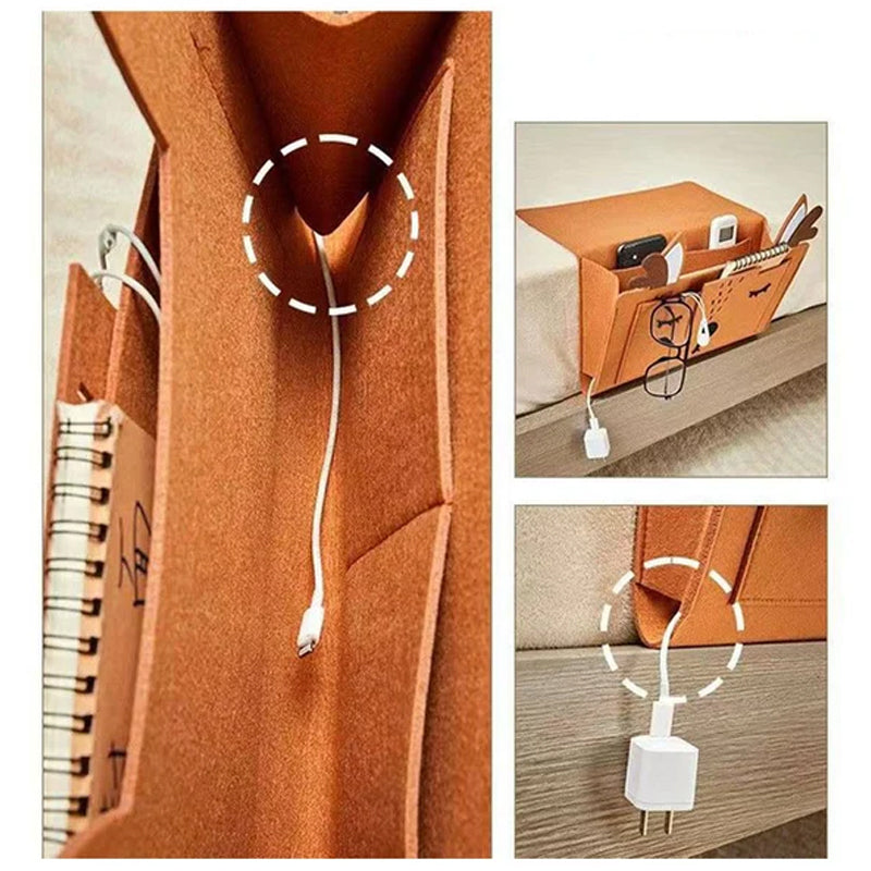 Hanging bag for bedside storage | Karnz