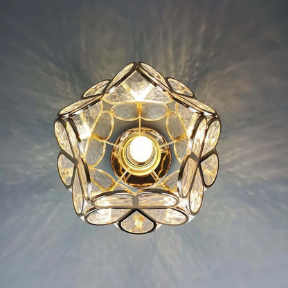 Skanto | Flowers Style Glass Ceiling Lamp