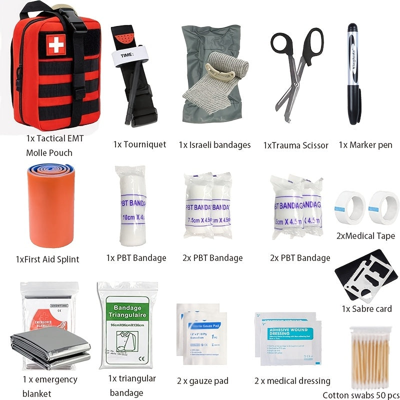 Skanto | TravelAid First Aid Kit – Compact First Aid Kit for Travel & Outdoors
