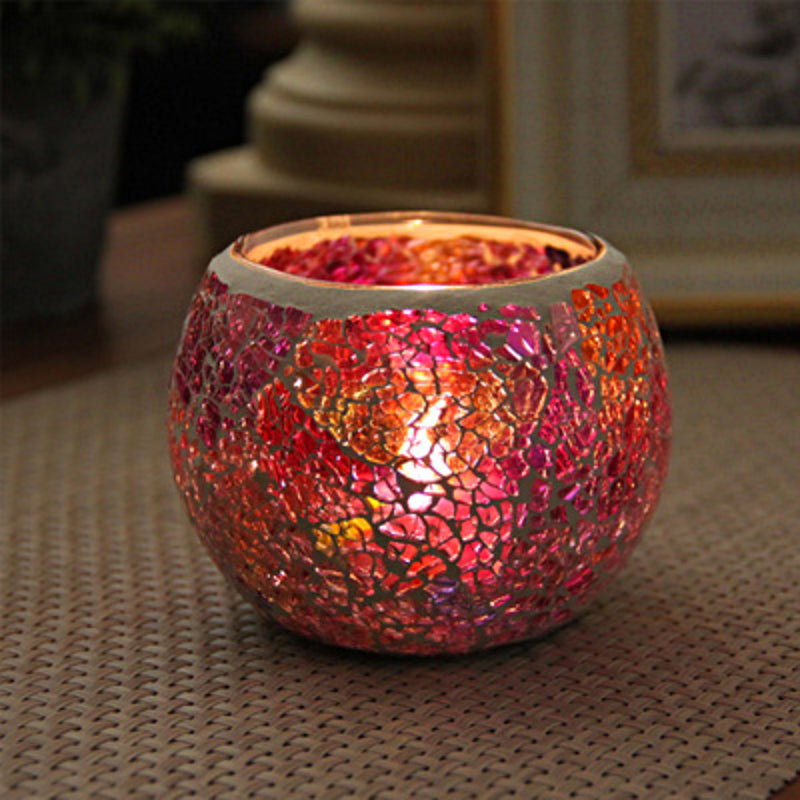 Brehn | European Retro Glass Mosaic Tealight Holder