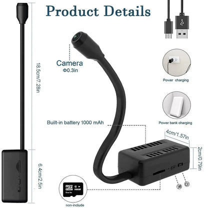 Skanto | Hidden Spy Camera with 360° Foldable Lens - Wireless Mini Camera
