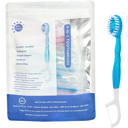 Skanto | 5-in-1 Portable Travel Toothbrush