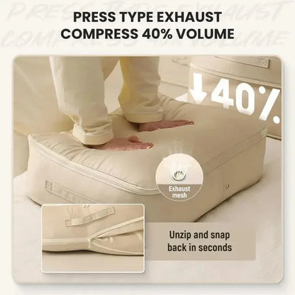 SpaceMaster Compression Bag — Transform chaos into space wonders with just one press! | Karnz