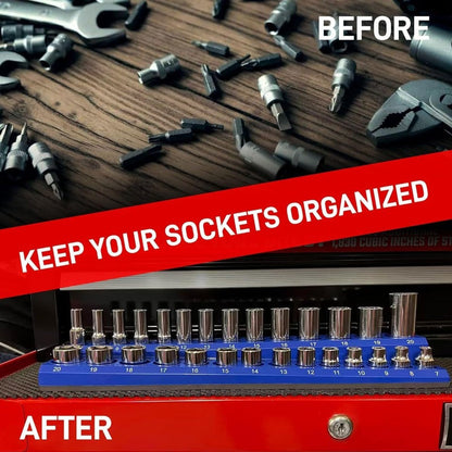 Heavy-Duty Magnetic Socket Organizer Bowlift
