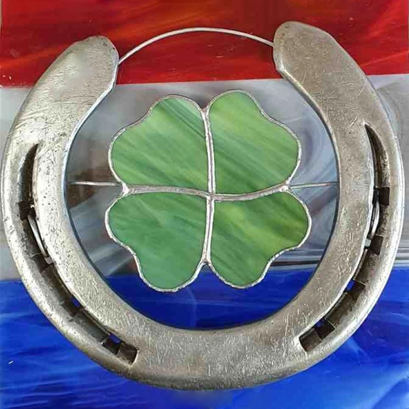 Sandsberg | Lucky Horseshoe Decoration | Four-leaf Clover Wall Ornament