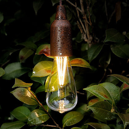 Retro Portable Waterproof Wood Cone Battery USB 1-Light Camping Outdoor Light | Skanto