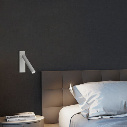 BowLift | LumeFocus Rectangular LED Wall Light | Adjustable Angle | Minimalist Design | Reading Lamp | Warm Light