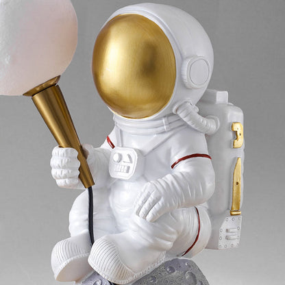 Skanto | Modern Creative Cartoon Astronaut Resin ABS 1-Light Wall Lamp for Bedroom