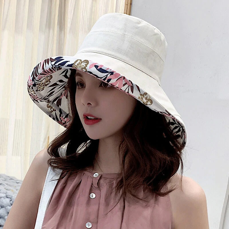 BowLift | Wide Brim Cotton Summer Hat