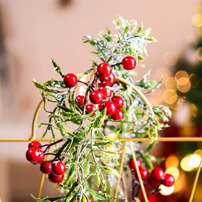 Skanto | Christmas Red Fruit Pine Needle LED Copper Wire Decorative Battery Lights
