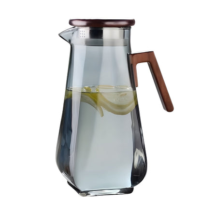 Glass pitcher with large capacity – heat-resistant and robust | Ideal for water and juice