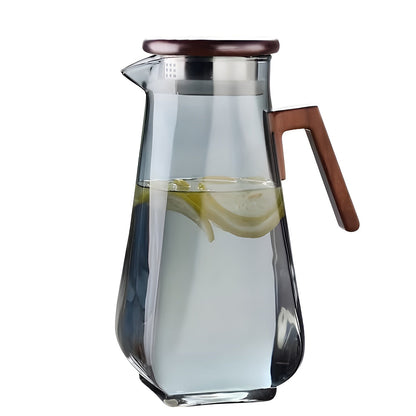 Glass pitcher with large capacity – heat-resistant and robust | Ideal for water and juice