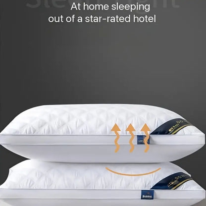 Skanto | DreamRest - Set of 2 Hypoallergenic 3D Pillows - Soft Neck Support & Hotel Quality Sleep