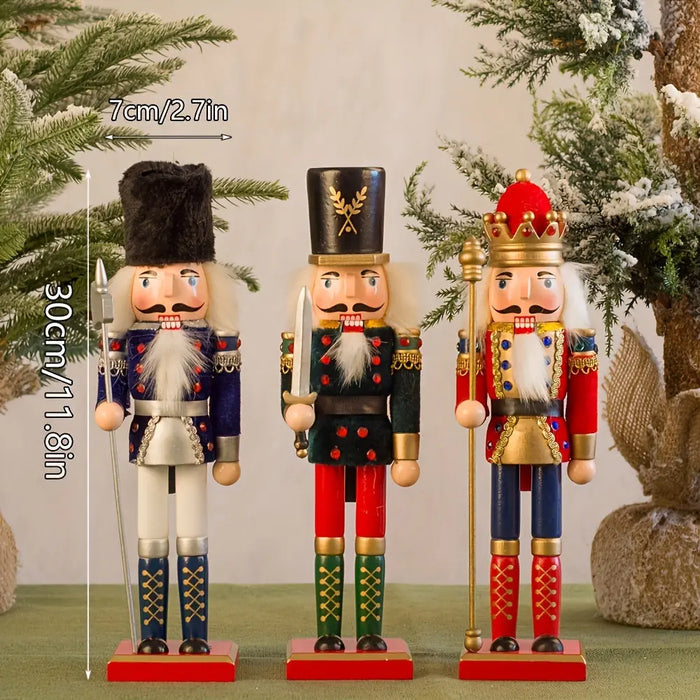 BowLift | NutcrackerJoy - Wooden Nutcracker Soldier Figure for Timeless Christmas Charm