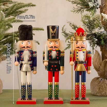 Skanto | NutcrackerJoy - Wooden Nutcracker Soldier Figurine for Timeless Christmas Cheer