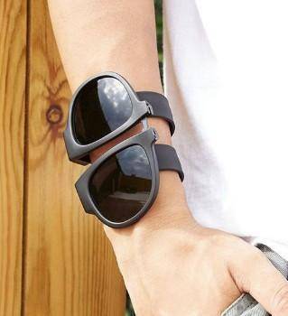 BowLift | Slap and Fold Polarized Sunglasses - Black