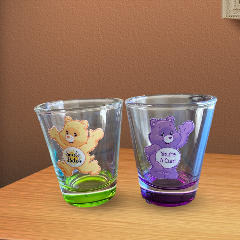 Skanto Swear Bears Shot Glasses Set, 6 Pieces | Skanto