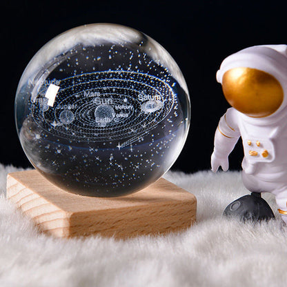 Skanto | 3D Galaxy Crystal Ball Night Light Decor Lamp