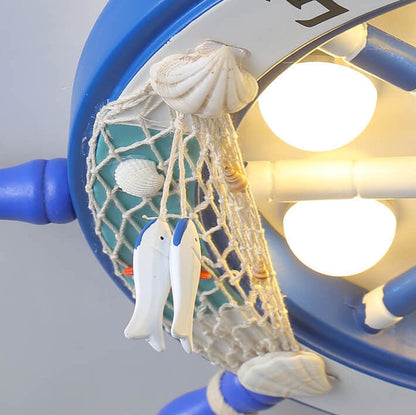 BowLift | NautiGlow Children's Room LED Ceiling Lamp | Sailboat Design | Cartoon Style | Ambient Lighting