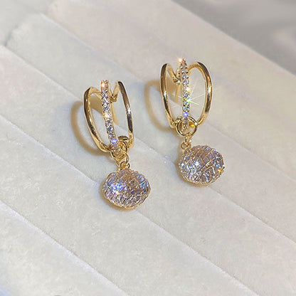 Skanto | Fashion Diamond Crown Earrings