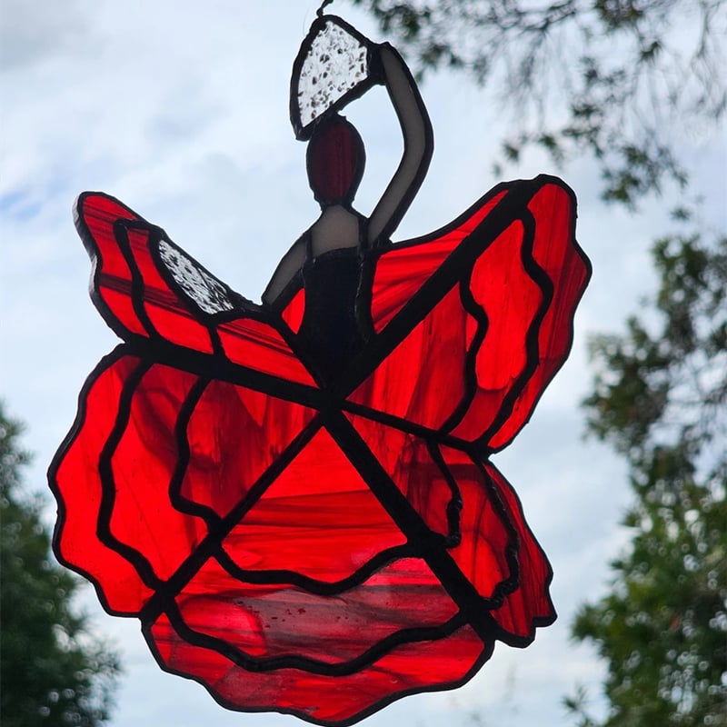 BowLift | Dancing Lady Stained Spinner [Height of 9.8 inches]