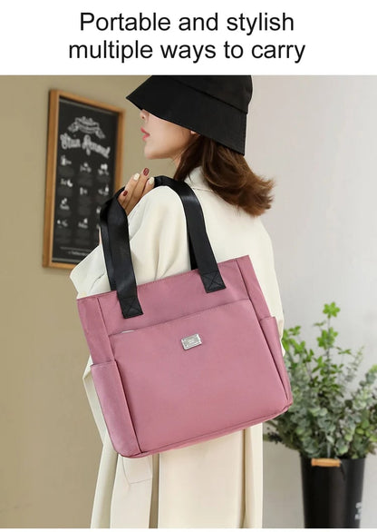 BowLift | Large Capacity Water Repellent Multi Pocket Nylon Shoulder Bag