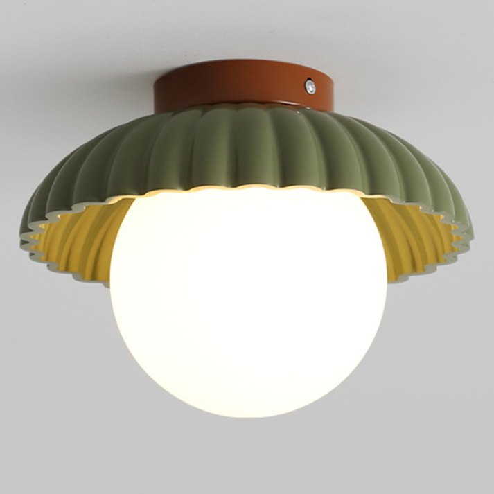 Skanto | Ceiling Lamp with Frosted Glass Shade for Warm Hallway Light