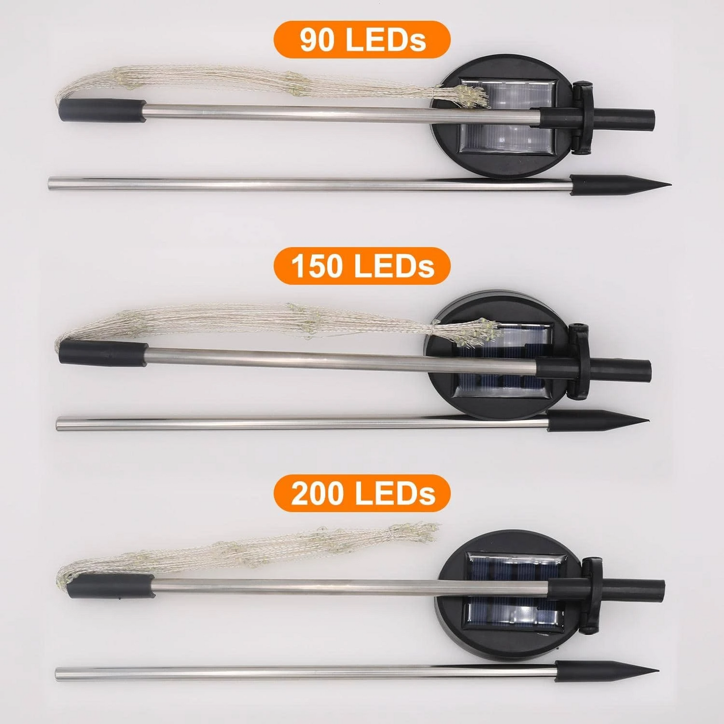 4-pack Solar Fireworks Garden Lights - Weatherproof LED Decorative Lighting, Solar Energy for Garden and Patio | Karnz