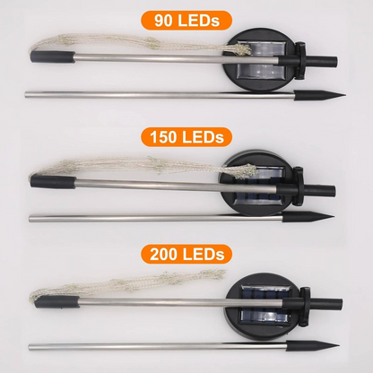 4-pack Solar Fireworks Garden Lights - Weatherproof LED Decorative Lighting, Solar Energy for Garden and Patio | Karnz