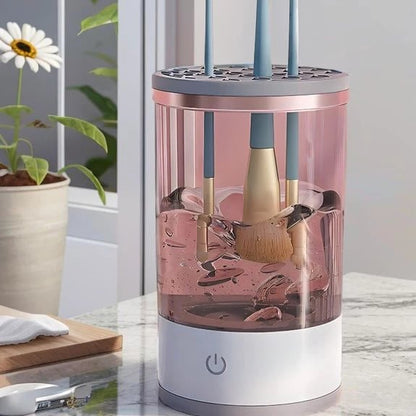 BowLift | Makeup Brush Cleaner Machine | BrushPure Automatic Cleaning & Drying | Compact 16×9cm