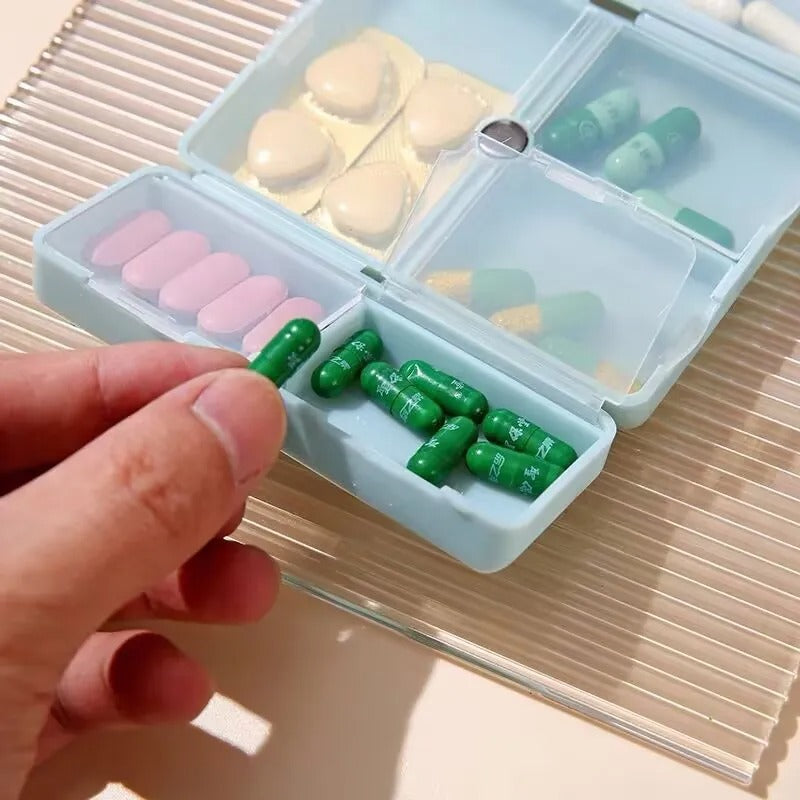 Compact Magnetic Pill Organizer | Portable, Safe Storage | Bowlift